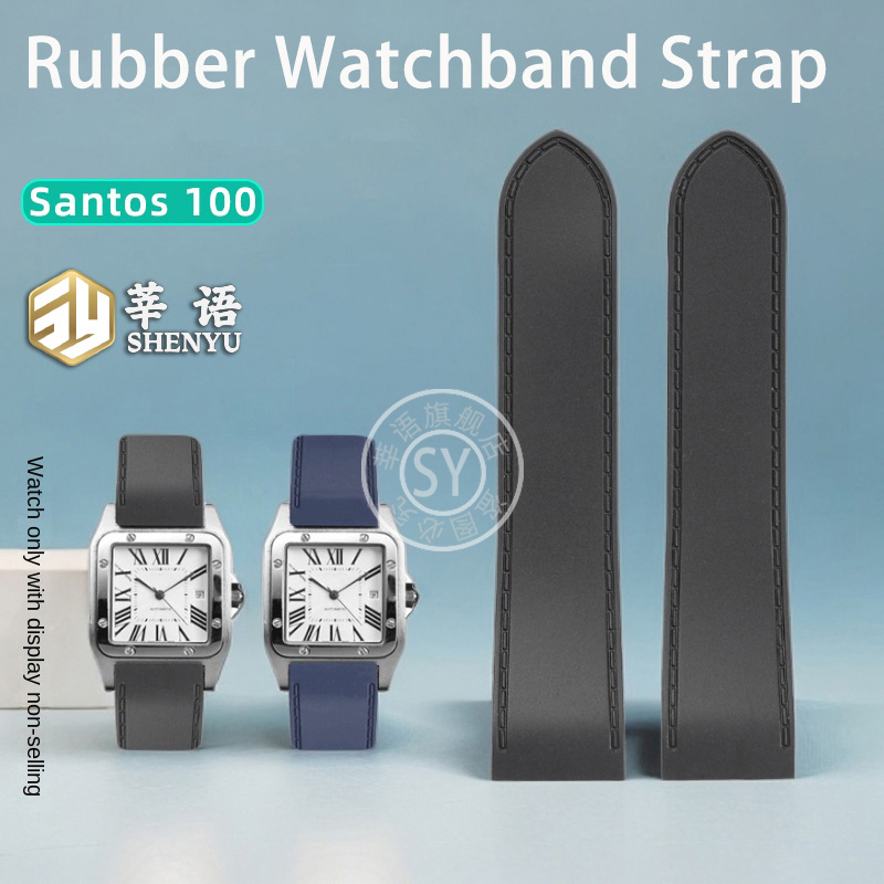 Cartier Watch Santos - Shenyu lastik saat kayışı Cartier Santos