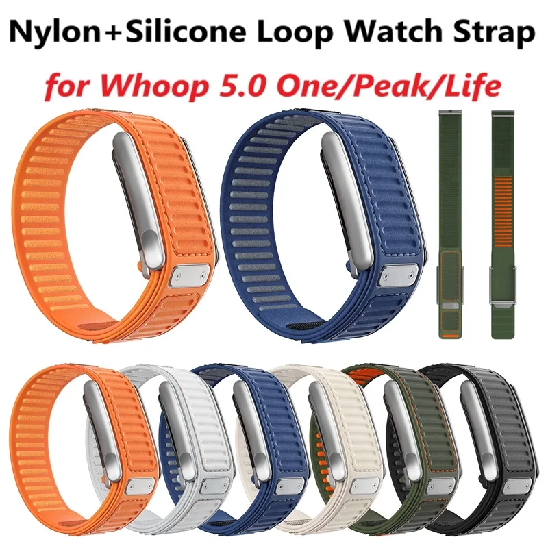Sport Loop Velcro - Nylon Silikon Döngü Saat Kayışı Whoop