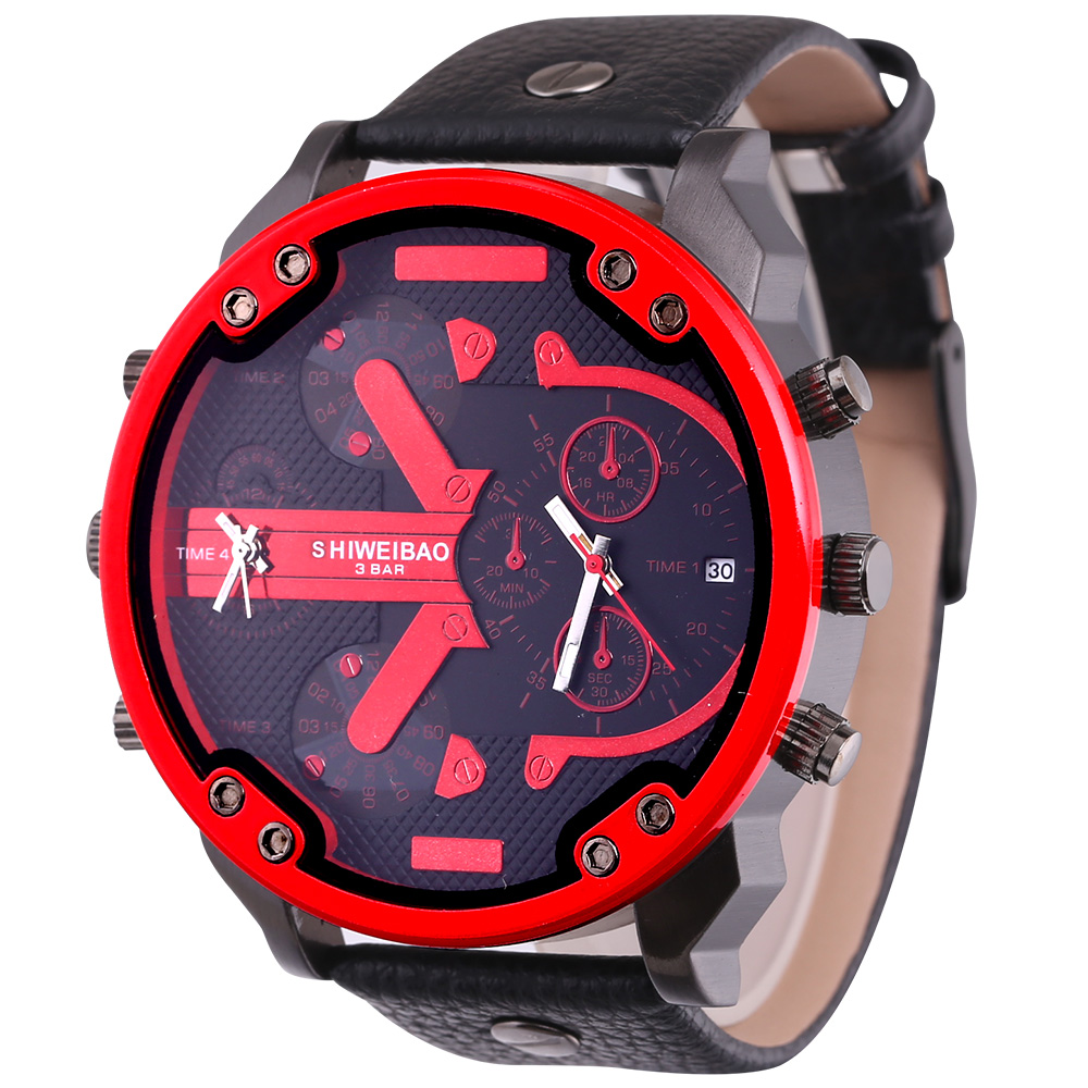 Leather Watch Band Men - Erkekler Saatler 2018 Lüks Marka Deri