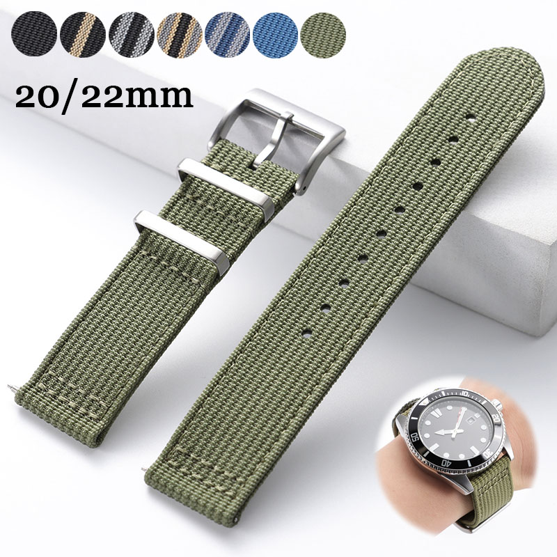 Nato Strap Nylon - 20mm 22mm Dokuma Naylon Kayış Omega