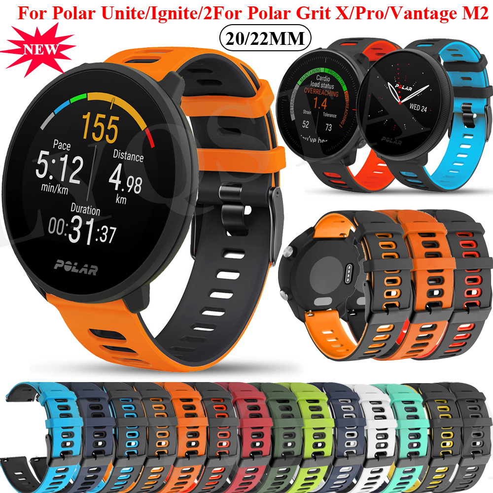 Silicone Watch Band 22Mm - 20 22mm bileklikler bant Polar Vantage
