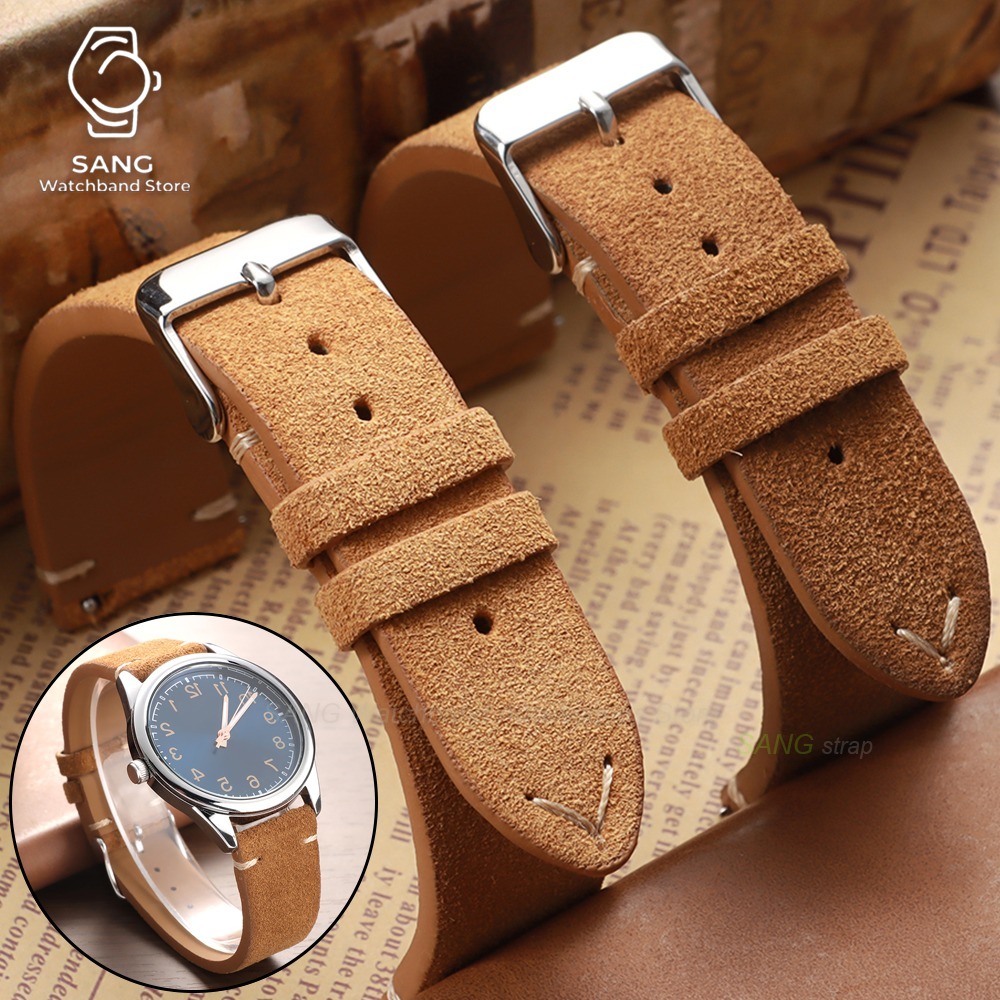 Suede Strap Watch - 14/16/18/19/20/21/22mm Hızlı Çıkartılabilir Süet Kayış Dana