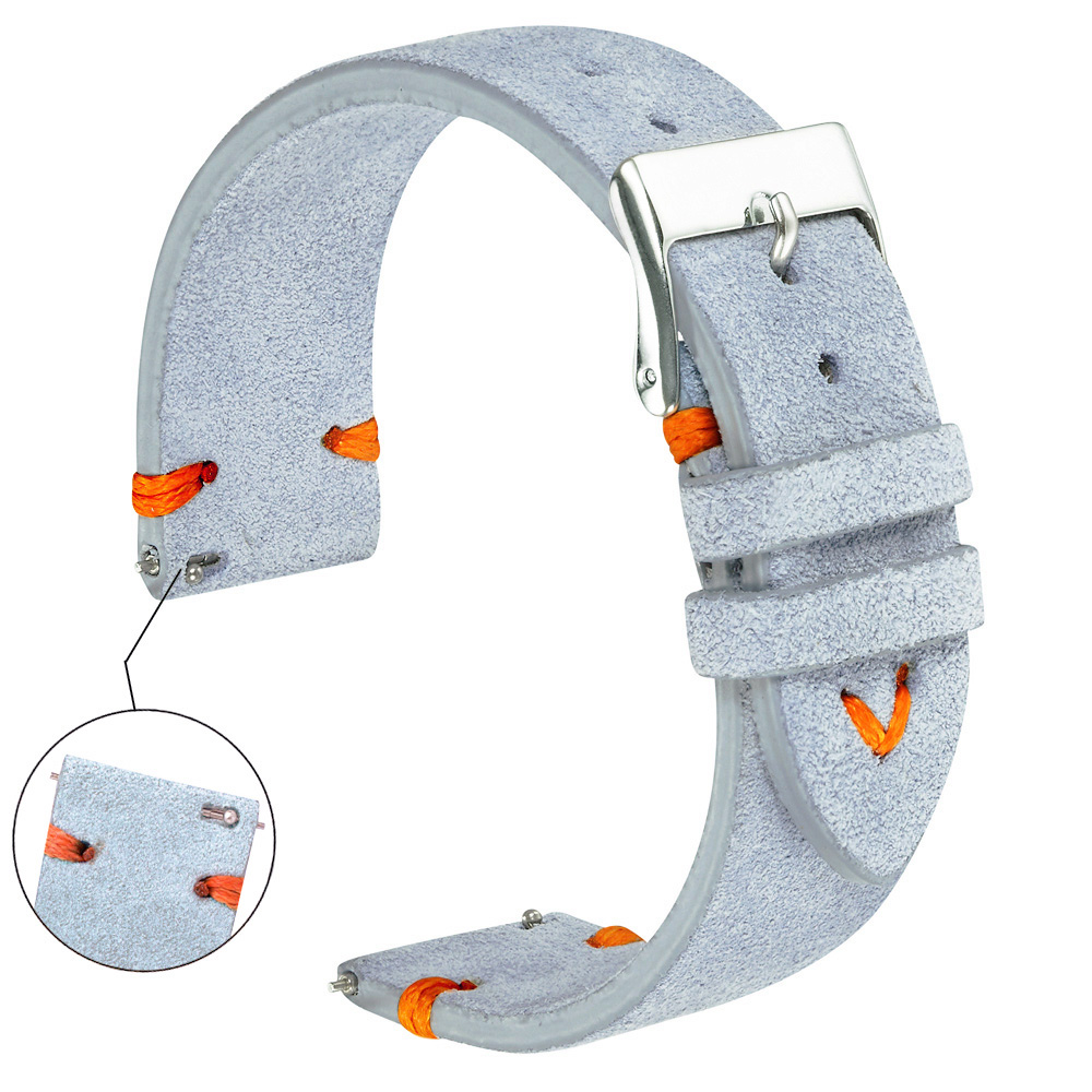Suede Strap Watch - Süet saat kayışları 18mm 20mm El