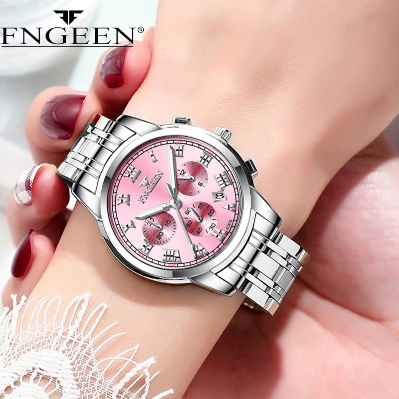 FNGEEN lüks Quartz saat kadınl - Stainless Bracelet Diver incelemesi ve fiyatı