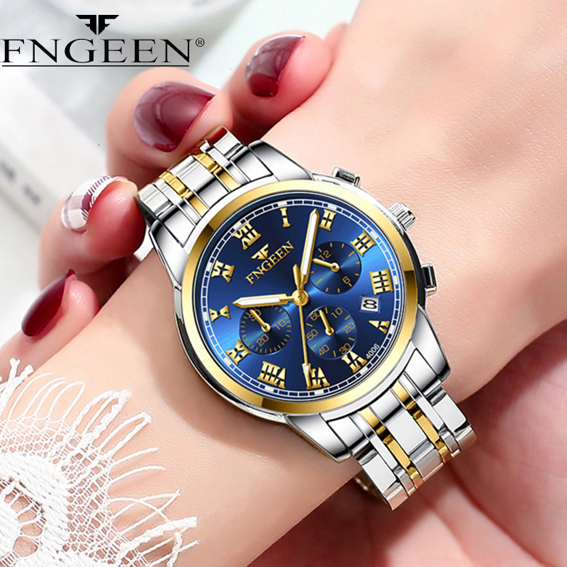 FNGEEN lüks Quartz saat kadınl - Stainless Bracelet Diver incelemesi ve fiyatı
