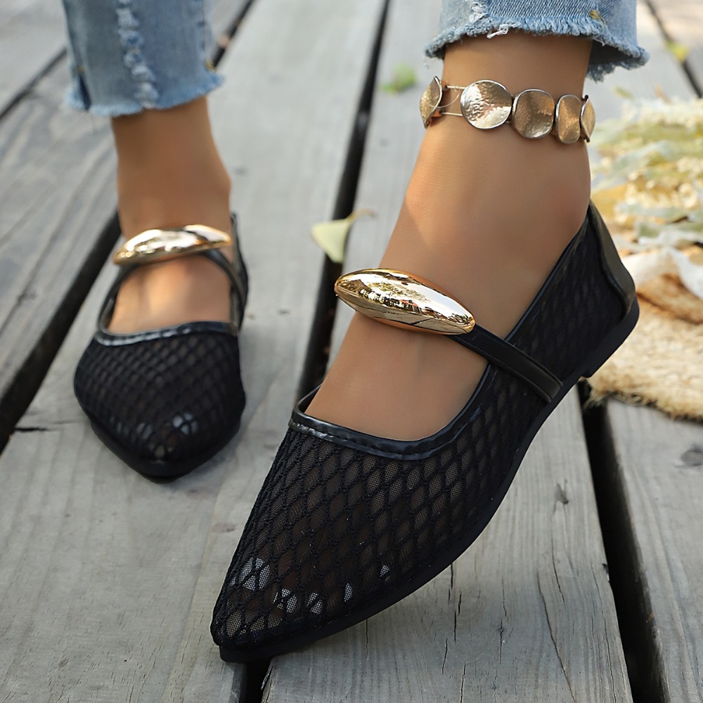 Kadınlar için fileli Mary Jane - Mesh Strap Metal incelemesi ve fiyatı