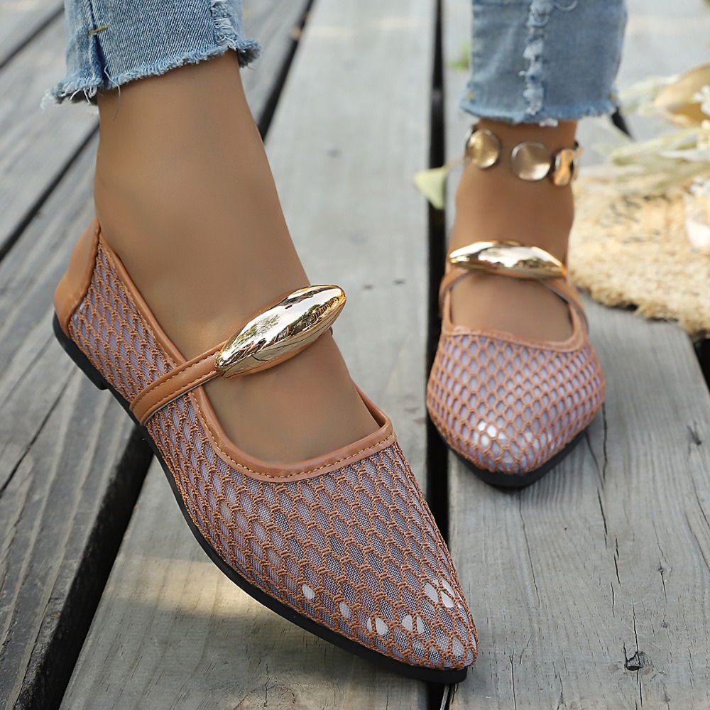Kadınlar için fileli Mary Jane - Mesh Strap Metal incelemesi ve fiyatı