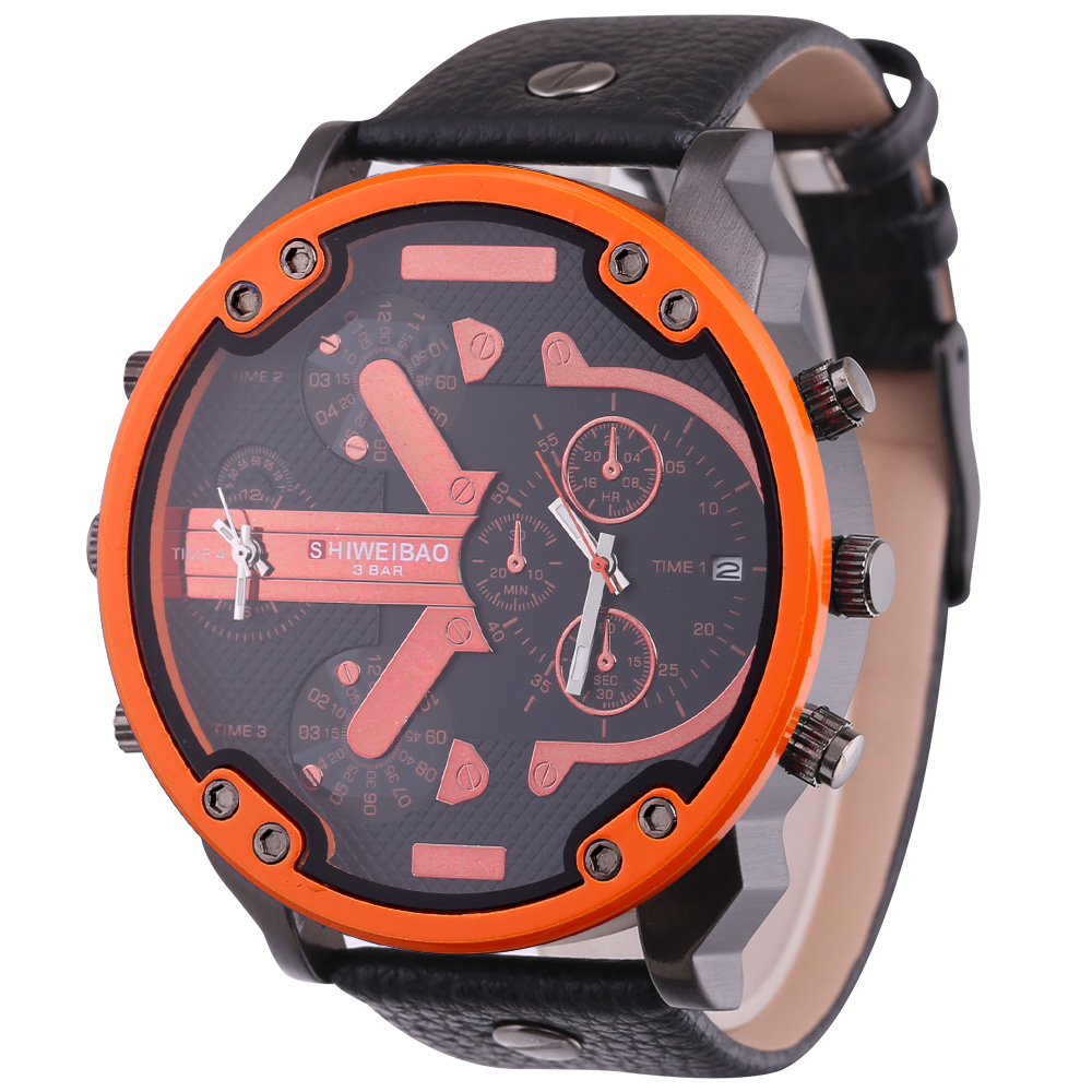 Erkekler Saatler 2018 Lüks Mar - Leather Watch Band Men incelemesi ve fiyatı