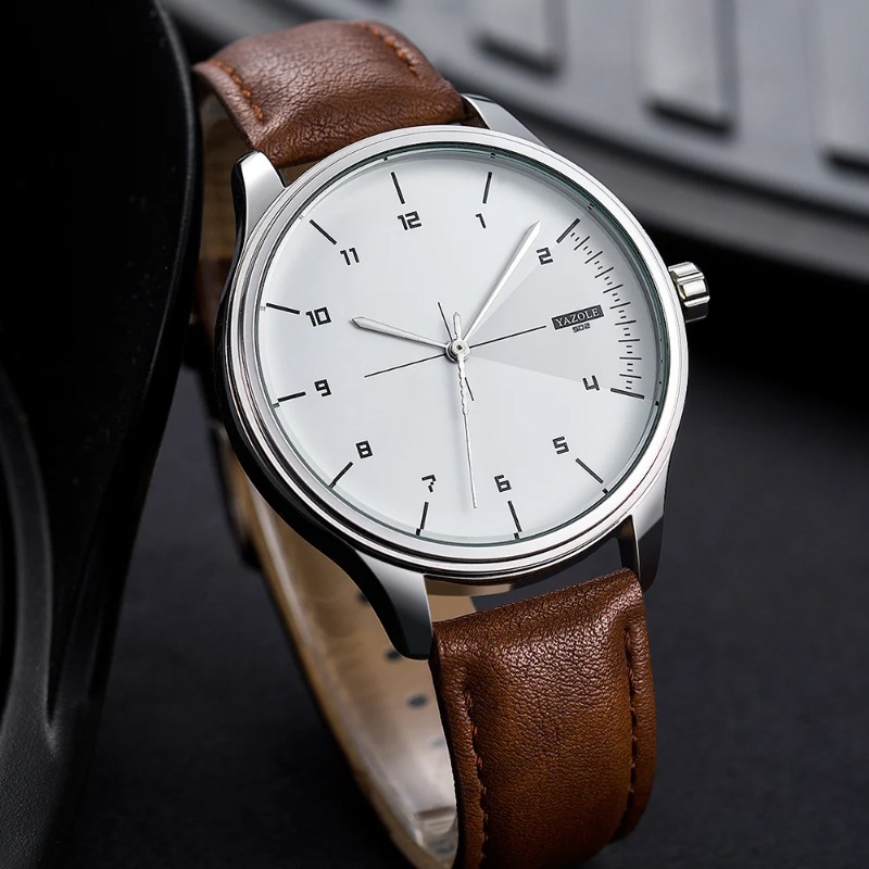 YAZOLE Erkek Saati İş Günlük K - Leather Watch Band Men incelemesi ve fiyatı