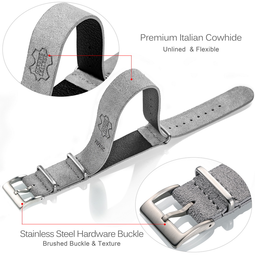 HEMSUT hakiki deri saat kayışı - Suede Strap Watch incelemesi ve fiyatı